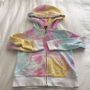 Ralph Lauren kids girl's tie dye hoodie and shorts